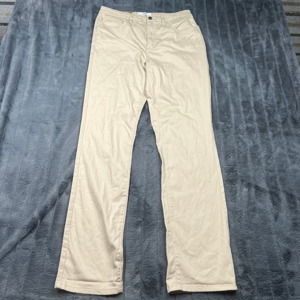 BKE Billie Straight Leg Khaki Pants Tan Cotton Blend 31x32 CBGK206R